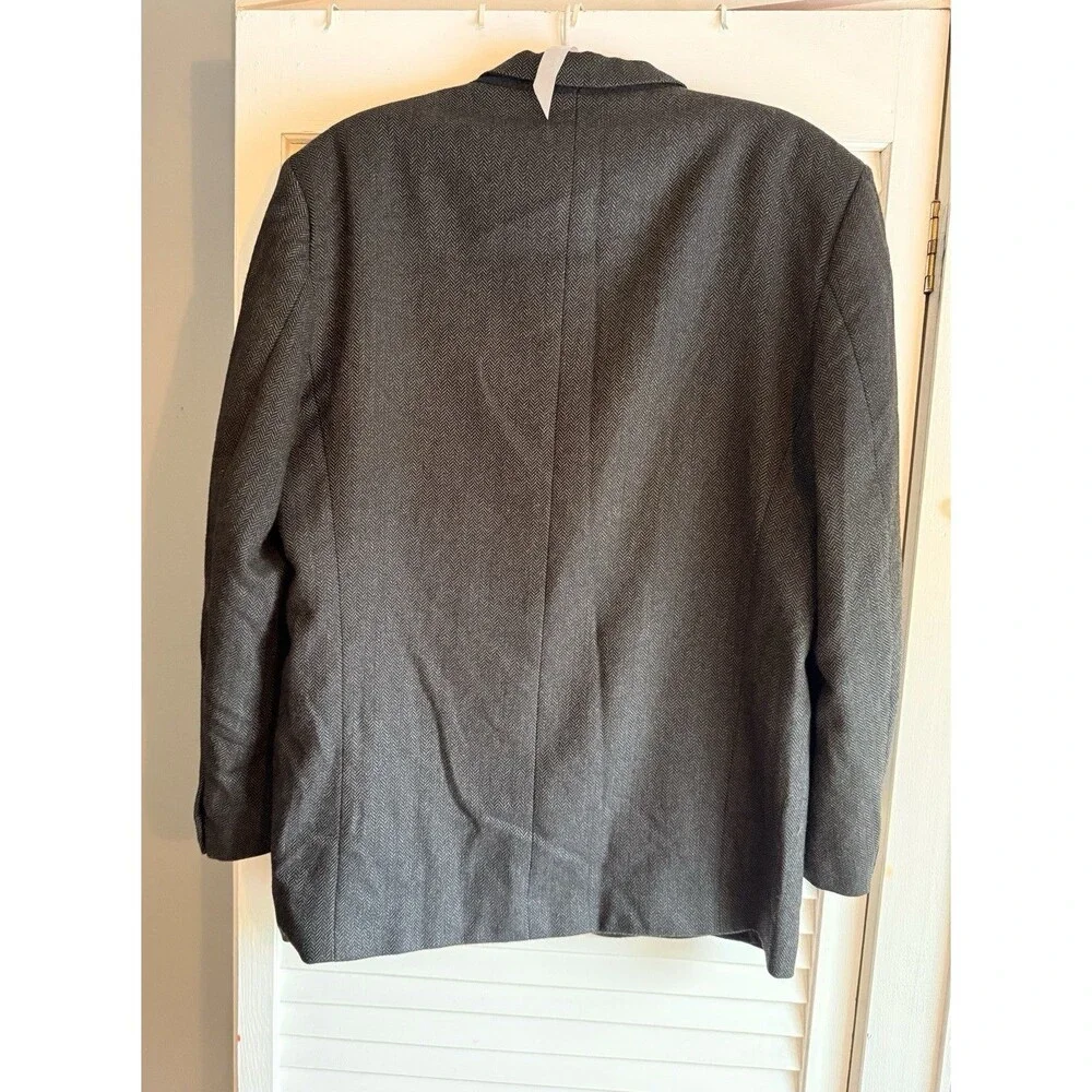 Todays Man Lanificio Del Casentino Cashmere Italian Herringbone Blazer Mens 41R